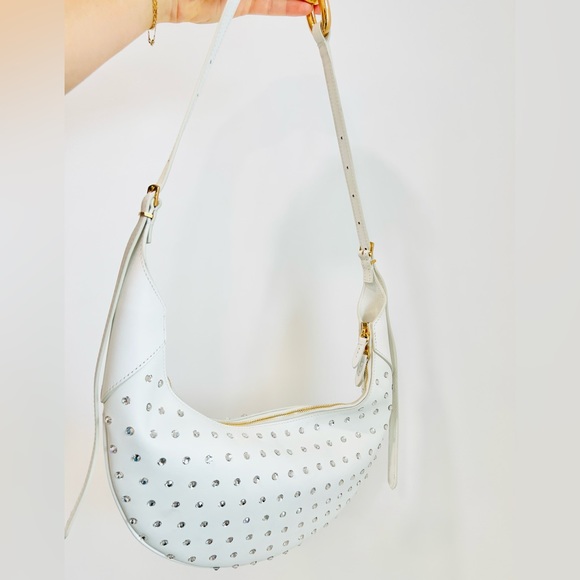 Khaite Alessia Studded Crescent Shoulder Bag - Picture 14 of 14